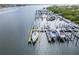 Boat slip on the marina showcasing access to waterfront and boat parking at 1335 Jumana Loop, Apollo Beach, FL 33572