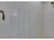 Close-up of a shower featuring a sleek design with clean, white tiles at 1335 Jumana Loop, Apollo Beach, FL 33572