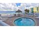 Enjoy the community hot tub in a tropical surrounding at 13500 Gulf Blvd # 505, Madeira Beach, FL 33708