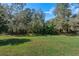 A sprawling backyard with mature trees providing shade and privacy for your Gathering at 18908 Fairwood Ct, Tampa, FL 33647