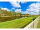 Enjoy the picturesque pond views from the backyard of this property, framed by lush green grass at 20330 Natures Corner Dr, Tampa, FL 33647