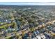 A lush neighborhood is featured in this aerial view of the property and surrounding streets at 3711 1St S Ave, St Petersburg, FL 33711