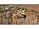Aerial view of a lovely neighborhood with mature trees and perfectly manicured landscaping at 5204 Avenue La Crosse, Lutz, FL 33558