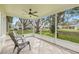The covered lanai offers a screened-in space for outdoor relaxation and enjoyment at 9402 Stonewall Ln, New Port Richey, FL 34655