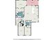 Floor plan showcasing the layout of the home's primary bedroom, kitchen and living spaces at 10800 Tarflower Dr # 202, Venice, FL 34293