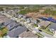 Expansive aerial view of the community, displaying well-spaced homes, lush greenery, and picturesque ponds at 16407 Frehley Run, Land O Lakes, FL 34638