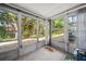 Sunroom with many windows at 2113 Canal Dr # B2, Bradenton, FL 34207