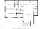Detailed floor plan showcasing the layout of the home, including the bedrooms, living spaces, and screened balcony at 5618 Baywater Dr # 5618, Tampa, FL 33615