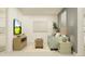 Cozy living room featuring stylish furniture, a TV for entertainment, and neutral colors at 9324 Bonita Mar Dr, Parrish, FL 34219