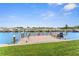 Community dock featuring waterfront views with seating at 1 Boca Ciega Point Blvd # 213, St Petersburg, FL 33708