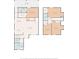 Detailed two-story floorplan showcasing the layout with kitchen, living room, bedrooms and bathrooms at 25 W Edwards St, Plant City, FL 33563