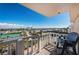 Balcony showcasing city views, equipped with a chair at 6500 Sunset Way # 501, St Pete Beach, FL 33706