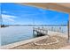 A private dock with a waterfront home, perfect for enjoying waterfront living with gorgeous sunset views at 672 Boca Ciega Point N Blvd, St Petersburg, FL 33708