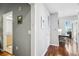 Hallway leads to bathroom on the left and bedroom on the right at 777 N Ashley Dr # 915, Tampa, FL 33602