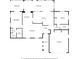 Detailed floor plan illustrating the layout and dimensions of the home at 10427 Spoonbill W Rd, Bradenton, FL 34209
