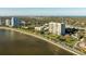 Stunning aerial view of the high-rise towers along the bay, offering luxurious waterfront living at 3301 Bayshore Blvd # 704D, Tampa, FL 33629