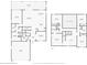 Detailed floor plan showcasing the layout of a two-story home with room dimensions and space configuration at 34159 Astoria Cir, Wesley Chapel, FL 33545