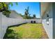 Spacious backyard with a privacy fence and plenty of green space at 4568 40Th S St, St Petersburg, FL 33711