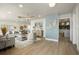 A bright, open-concept living room with modern decor and lots of natural light at 4568 40Th S St, St Petersburg, FL 33711