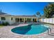 Charming pool with a patio and a cozy covered lounge area for relaxation at 4568 40Th S St, St Petersburg, FL 33711