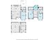 Detailed floor plan showcasing layout of rooms and dimensions throughout all levels of the home at 476 Rebstock Blvd, Palm Harbor, FL 34683