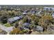 Aerial of homes with mature trees and lawns, showcasing neighborhood charm and proximity to amenities at 6002 N Branch Ave, Tampa, FL 33604