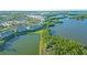 Overhead view of the property from the air with lake view at 6401 99Th N Way # 15C, St Petersburg, FL 33708