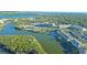 Aerial view of the lakefront property showcasing its prime location at 6401 99Th N Way # 15C, St Petersburg, FL 33708