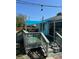 Exterior deck with stairway and view to backyard at 1564 S Michigan Ave, Clearwater, FL 33756