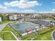 Aerial view of a lawn bowling setup at the community at 2400 Franciscan Dr # 34, Clearwater, FL 33763