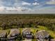 Expansive view of homes nestled within a scenic area with a lush tree canopy at 3150 Marine Grass Dr, Wimauma, FL 33598