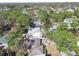 An aerial view of a residential neighborhood with mature trees and varied architectural styles, in a lush environment at 3607 S Hubert Ave, Tampa, FL 33629