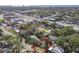 An aerial view of the property's location within a residential neighborhood and proximity to community amenities at 3607 S Hubert Ave, Tampa, FL 33629