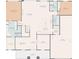 Detailed floor plan showcasing the layout of the main level with a spacious living area and kitchen at 3667 Arbor Chase Dr, Palm Harbor, FL 34683