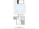 Detailed floor plan showcases the layout of the home with pool and deck at 3727 38Th N St, St Petersburg, FL 33713
