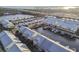 Aerial view of the marina community, emphasizing waterfront access and boat docks with open views at 6007 Anchorage Way, St Petersburg, FL 33712