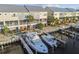 Waterfront townhome showing private boat docks, screened in patios and waterfront living at its finest at 6007 Anchorage Way, St Petersburg, FL 33712
