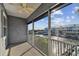 The covered, screened patio is ready for your customizations at 6007 Anchorage Way, St Petersburg, FL 33712