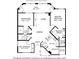 Detailed floor plan showcasing the layout of the home, including bedrooms and living areas at 1000 S Harbour Island Blvd # 2207, Tampa, FL 33602