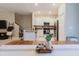 Open floor plan blending dining area and kitchen at 11903 Castine St, New Port Richey, FL 34654