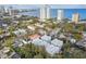 Panoramic aerial view of a residential neighborhood with bay and city skyline views at 3505 S Macdill Ave # 4, Tampa, FL 33629