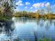 Serene pond reflecting a clear blue sky and lush greenery at 5655 Wo Griffin Rd, Plant City, FL 33567