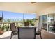 Comfortable outdoor balcony seating offers relaxing water views at 1200 N Shore Ne Dr # 110, St Petersburg, FL 33701
