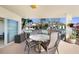 Cozy outdoor patio is perfect for relaxing and enjoying the outdoors at 1200 N Shore Ne Dr # 110, St Petersburg, FL 33701