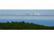 Scenic view of the bay, showing a highway bridge and skyline of buildings, framed by green trees at 12033 Gandy N Blvd # 175, St Petersburg, FL 33702