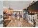 Spacious living room featuring wood floors and an open floor plan at 1508 Cascade Ct, Dunedin, FL 34698