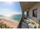 Relaxing balcony with seating offering panoramic views of the ocean and beach at 1600 Gulf Blvd # 1111, Clearwater Beach, FL 33767