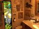 Charming bathroom with stained glass, rustic decor, and a homey, inviting feel at 16921 Crawley Rd, Odessa, FL 33556