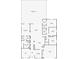 Detailed floor plan outlining the layout of the house, including room dimensions and relationships between spaces at 2015 Golf Manor Blvd, Valrico, FL 33596