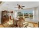 Bright dining room with a ceiling fan and natural light at 210 Fernwood Cir # 210, Seminole, FL 33777